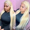 Nxy Hair Wigs 613 Медовая блондинка прямой HD прозрачный кружевные передние парик -волосы, бразильские женщины, цветные женщины 220609