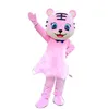 Costume della mascotte della tigre di Halloween Personaggio dei cartoni animati Anime Tema Carnevale Abito unisex per adulti Vestito da festa di fantasia di Natale