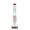 16,26-Zoll-rote Becherbong mit Dome-to-Coil-Perkolator, 14-mm-Innengewinde