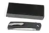 1 Uds R8231 cuchillo plegable Flipper D2 hoja de punto de caída de satén G10 mango rodamiento de bolas cuchillos EDC