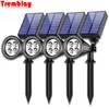 Solar Garden Lights Outdoor Waterproof Adjustable Solar Spotlights Wall Landscape Light for Backyard/Garden/Pathway/Pool/Porch