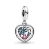 Äkta 925 Sterling Silver Pärlor Hjärta Hus Happy Place Charm Familj Infinity Charms Pusselbit Hjärtan Klyvbara pärlor Passar Pandora Armband Gör-det-själv smycken