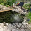 Trädgårdsdekorationer Dammluftare Solar Luftpump 2,5w syre med bubbelstenar 3 lägen Powered Fountain Kit ForGarden GardenGarden