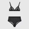 Lyx G Letter Mesh Underwear Home Textil Sexig bikinis kvinnor andningsbara underkläder eleganta underkläderdesigner Lace Bra Set Ins 251n