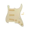 Set of Guitar Parts 11 Holes SSS Guitar Pickguard 50/52/52mm Pickup Covers 2T1V Knobs Switch Tip Whammy Bar Tip Caps