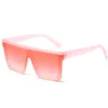 Мода Мужчины Женщины солнцезащитные очки квадрат негабаритные солнцезащитные очки с плоской топ