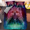 Fashion Wolf Pattern Bedding Sets Animal Duvet Capa Conjunto de colcha de tamanho da rainha King com travesseiro 2/3pcs