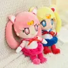 Pluszowe lalki 2560 cm Kawaii anime Sailor Moon Plushtoy Cute Moon Hare Handphade Scheed Doll Sleeping Pillow Soft Cartoon Brinquido6360857