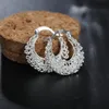 Dangle & Chandelier High Quality 925 Stamped Silver Pretty Hollow Carved Drop Earrings For Women Fashion Wedding Party Jewelry Christmas Gif