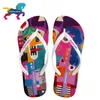 Marzz Women Designer Flip Flops Cartoon Graffiti Slippers Beach Sandals Summer Shoes Pool Shower Shoes Y200423