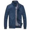 Jackets masculinos Zipe Up Trendy All Match Spring Jacket Hem Simples Elastic para os homens de namoro