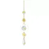 Cristaux colorés suspendus avec pendentif en chaîne, boules de cristal pour fenêtre, jardin, fête de noël, décoration de mariage