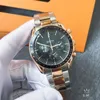 Chronograph Superclone Watch G Watches Wristwatch مصمم أزياء فاخر A O M E European Steel Band Six Pin Trend Watch Simple