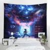 3D Yıldızlı Gökyüzü Arka Plan Dekorasyon Halı Perdesi Nordic Bohem tarzı Duvar Bezi Yatak Odası Oturma Odası WA J220804
