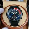 Top AAA Hommes Chronographe Quartz Montres Cadran Bleu Homme Militaire Sport montres-bracelets pour hommes Montre-bracelet d'affaires Reloj gros Montres-bracelets Montre De Luxe A145