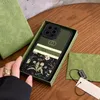Grüne Luxus-Designer-Handyhüllen für iPhone 11 12 13 Pro Promax Xr X Xs Buchstabe G Handy-Abdeckung Anti-Fall-Hülle Rosa Blume Top-Qualität