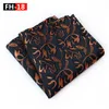 Laço amarra floral lenço de bolso de bolso de seda 100% floral 25 25 cm homens paisley jacquard tecido lenço de partido toalha ascot tiebow arco.