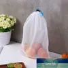 Armazenamento de armazenamento de alimentos organizador brinquedos sundries frutas vegetais produtos sacos 5 pçs / set reutilizável malha embalagem saco casa cozinha ferramenta
