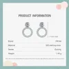 stud ailmay Arvival 925 Sterling Silver Round Forme Cloft of Love Dangle arics abornings for Women Wedding Fashion Jewelrystud Moni22