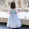 Princess Dress Girl Dress Fairy Wind Pompous Gauze Summer Stage Performance Role Play