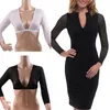 Invisible sans couture bras Shaper T-shirt Compression maille poitrine mince haut haut Shapewear noir blanc Beige couleur