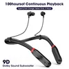 Sport Music Headset Stereo For iphone smartphone Bluetooth Headphones Bass Wireless Earphones Neckband 5.1 Headphone with Mic 29T4A