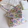 Evening Bags Fresh Flower Cotton Rag Bag Female Large Capacity Eco Book Handbag Tote Summer Shoulder For GirlEvening