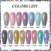 NXY Nail Gel 7 5 ml Glitter Polish Iridescent Brillant Paillettes Réfléchissant Semi Permanent Uv Led s Vernis 0328