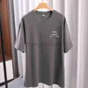 Designer Balanciagas T Shirt Vintage Oversized Sweat Luxe Fashion Summer Brand Classic Small Buckle Print Pure Cotton Short Men And Women Loose Couple Balenciga Tee