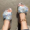 Casual Mulheres Chinelos 2022 Forma Flor Beach Sapatos Flat Senhoras Não-Deslize Sandálias Femininas Verão Lazer Slides Mujer Calçado Y220412