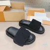 Designers Smooth Calfkin Women Sandals Sunset Flat Comfort Mules Padded Front Strap Slippers Fashionable Easy-to-wear 2022