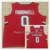 SJZL98 # 0 SINDARIUS THORNWELL SOUTH CAROLINA GAMECOCKS College Retro Throwback Basketball Jersey Anpassa något antal antal och spelarnamn