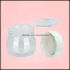 F￶rpackningsflaskor 150 ml 5oz Pet Plastic Cosmetic Jar Dispenser Beh￥llare f￶r gr￤dde Mud Mask Handvax med PP Child-Proof Lock och Inre DHHPN