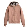 Designers High Quality Womens Hoodies Sweater Jackets with Zipper Women Slim Hoodie Sweatshirt Brands Tops Spring Autumn and Winter Cotton Top Size Sxxl Wholesale