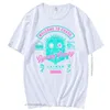 アニメドロヘドロT-shrit 90SカオスプリントトップトップスオスルースファッションTシャツユニセックスファニーマンガTシャツ220504