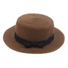 Cappelli a tesa larga Cappello per uomo Estate Bambini Ragazze Ragazzi Infantile Fedora Paglia Floppy Beach Sun Baby OrganicWide Pros22