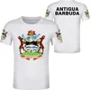 Antigua and Barbuda Tシャツ古い白い服atg Country Nation Ag Tシャツ無料カスタム名番号Red 220614