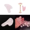 Masseur de lifting du visage Crystal Rouleau Massage facial relaxation Jade Rolller Stone Natural Rose Quartz Beauty Skin Tool Girl GIED229B4649695