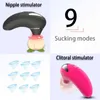 Sexleksaksleksaker masager vibrator massager suger 9 hastigheter slickar vibrerande leksaker f￶r kvinnliga tungnippel klitoris stimulator kvinnlig onani 17nn