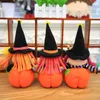 Halloween Witch Doll z dyniową stojak na Halloween Home Party Window Ornament