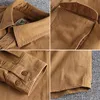 Männer Jacken Herbst Für Männer Japan Stil Vintage Gewaschen Hohe Qualität Trendy Cargo Shirts Doppel 3d Taschen Outdoor Männliche arbeitskleidungMen's