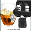 Outils de crème glacée Cuisine Cuisine Salle à manger Bar Maison Jardin Skl Forme 3D Ice-Cube Mould Party Sile Plateaux Chocolat Mod Whisky Boisson Ices Ball