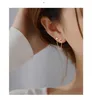 Dangle Lustre Boucle D'oreille En Argent Sterling Personnalité Zircon Double Oreille Trou Connexion Chaîne Étoile Stud Deux Fille JewelryDangle