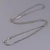 Kettingen echte zilveren chopin ketting ketting voor vrouw man thai s925 sterling staart gepersonaliseerde juweliersketens kainsschains