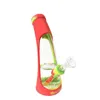 Silicone Smoke Pipe TX-29 8.5 inch Hookah Glass Silicone Mini Smokes Pipes Multi-color Optional WH0090