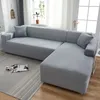 Grey Color Sofa Cover Stretch Elastic s for Living Room Copridivano Couch s Sectional Corner L shape 220615