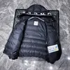 Mens Down Classic Winter Coat Jacket Light Hoodie Black Womens lyxig design