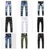 2022 Venta de jeans ajustados desgastados desgastados Moda para hombre Motocicleta delgada Moto Biker Causal Jeans para hombre para hombre diseñador negro Pantalones de mezclilla Hip Hop Hombres tamaño 28-40