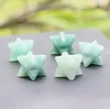 Merkaba Hexagram Star Qaurtz Chakra artigianato in pietra Ornamenti Energy Healing Reiki Crystal Hand Play Home Decoration