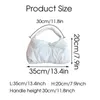 Evening Bag Fashion Women Padded Shoulder Soft Fluffy White Shopper Tote Winter Quilted Female Cotton Duvet Handbag Lady Nylon Blown 0623